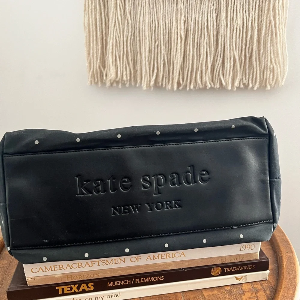 Kate Spade Black and White Polka Dot Tote
